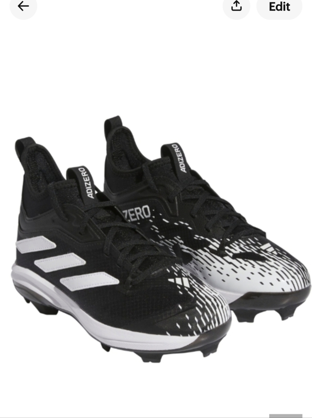 Adidas Kids' Adizero Afterburner NWV TPU Baseball Cleats New With Tags Sz 5